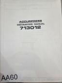 Accurpress-Accurpress 713012 Instruction Manual-713012-01
